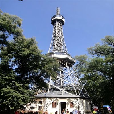 Предварительно изготовленная пожарная установка для борьбы с коррозией Башня для обучения охранникам Структура цилиндрической стальной трубы