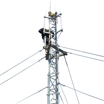 30M 55M 85M Прокатная проволока с тремя лапами, оцинкованная решетчатая сталь 5G Wifi Isp Интернет микроволновая телекоммуникационная сигнальная мачта