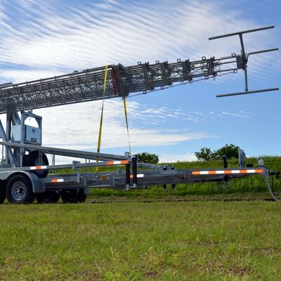 Телескопическая трубчатая оцинкованная стальная самоподдерживающаяся 15 20 25M 5G 4G Wifi наружная коммуникационная башня