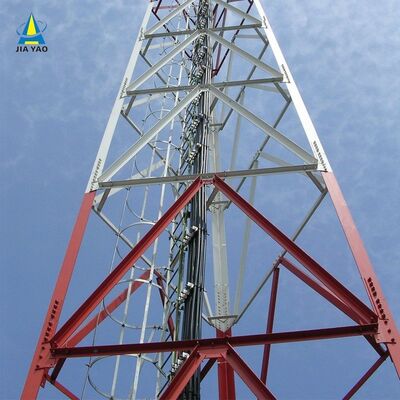 Wireless Galvanized Self Supporting 3 Leg Angular Steel GSM Communication Tower Supplier