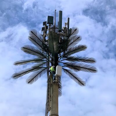 Башня Бионического Дерева, искусственная конструкция из стали, скорость ветра до 250 км/ч, с вариантами мягкой и высокопрочной стали