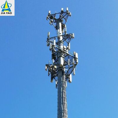 18 22 38M Durable Carbon Steel Monopole Communication Tower Multi Antenna Compatible for 4G 5G Network
