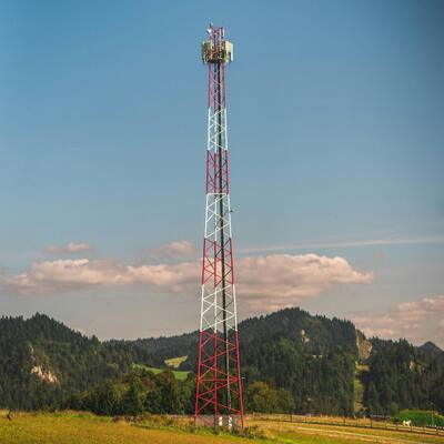 башня решетки 35М 55М 3 ног трубчатая ударопрочная для окружающей среды железной дороги пути склонной к вибрации