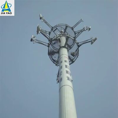 Изготовленная на заказ оцинкованная горячим погружением платформа телекоммуникационной башни Monopole для проекта расширения антенны