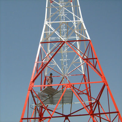 Мобильная сеть Wifi 4G 5G GSM Радиосигнал 4 Leg Angle Steel Телекоммуникационная башня