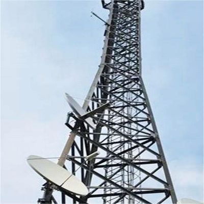 Спутниковое телевидение Микроволновой сигнал Радио Стальная конструкция Башня Беспроводная связь Мачта 3 ноги Угловая стальная башня