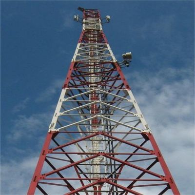 30м Оцинкованная сталь одномачта Коммуникация Антенна Моно столбы Мобильные телефоны Радиостанции Монопольная башня