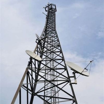 72м 4 Leg Steel Lattice Angular Mobile Telecom Tower ASTM A36 A572 Gr50 Стены из стальной решетки угловая вышка мобильных телекоммуникаций