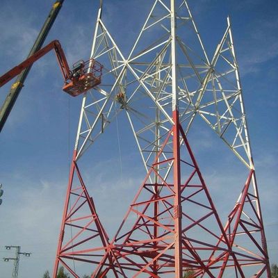 Мобильная сеть Wifi 4G 5G GSM Радиосигнал 4 Leg Angle Steel Телекоммуникационная башня
