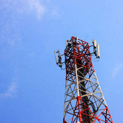 Мобильная сеть Wifi 4G 5G GSM Радиосигнал 4 Leg Angle Steel Телекоммуникационная башня