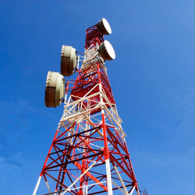 Мобильная сеть Wifi 4G 5G GSM Радиосигнал 4 Leg Angle Steel Телекоммуникационная башня