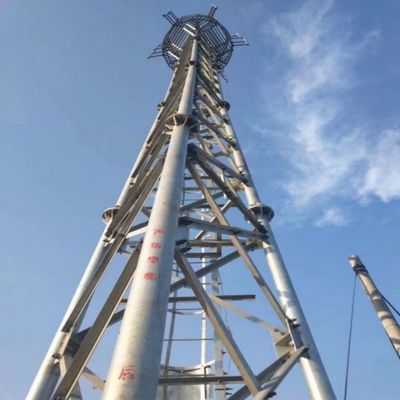 10 - 60M Оцинкованная трубчатая стальная башня Wifi Signal Bts Телевизоры 3 ноги Трубчатая стальная башня