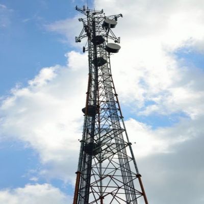 10 - 60M Оцинкованная трубчатая стальная башня Wifi Signal Bts Телевизоры 3 ноги Трубчатая стальная башня