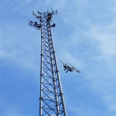 Трубчатая телекоммуникационная сталь 3 ноги башня мобильная сеть 4G 5G сигнал радио антенна треугольная телекоммуникационная башня и аксессуары