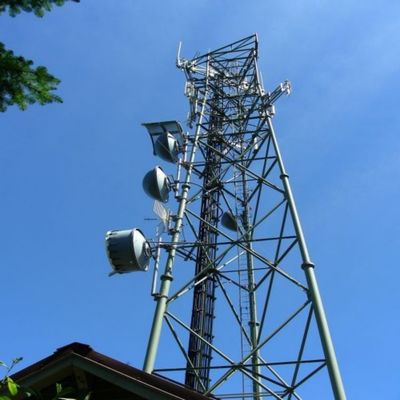 Трубчатая телекоммуникационная сталь 3 ноги башня мобильная сеть 4G 5G сигнал радио антенна треугольная телекоммуникационная башня и аксессуары