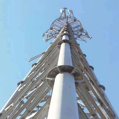 30м трубки Wifi 3 ноги трубчатая стальная башня решетка бесшовный мачта микроволновая связь антенна башня