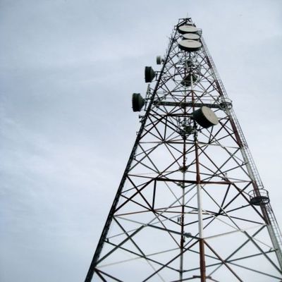 30м трубки Wifi 3 ноги трубчатая стальная башня решетка бесшовный мачта микроволновая связь антенна башня