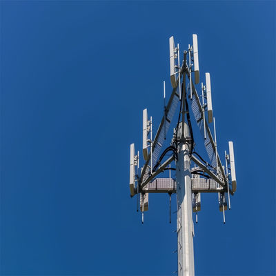 ISO 1461 15 20 30 40 50 M Метры 4G 5G Stand Cell Signal Pole Лестница для подъема Самоподдерживающаяся антенна