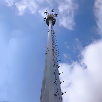 ISO 1461 15 20 30 40 50 M Метры 4G 5G Stand Cell Signal Pole Лестница для подъема Самоподдерживающаяся антенна