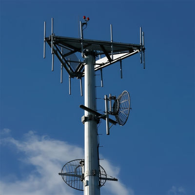 Специализированная профессиональная Wifi рабочая платформа дальнего радиуса действия микроволновая самоподдерживающаяся монопольная антенна башня