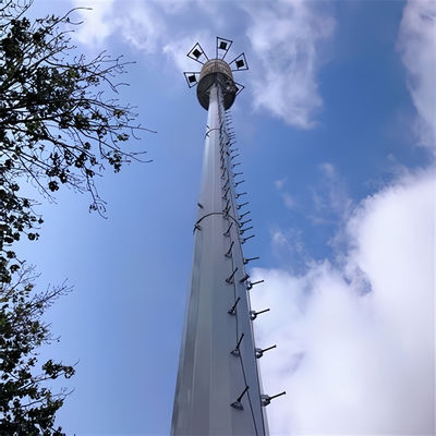 Свободно стоящая Монопольная башня100 Телекоммуникационная башня Антенна Виды связи Трубчатая