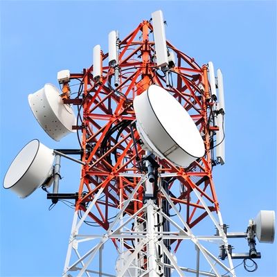 Wifi-передатчик Самоподдерживающаяся антенна Башня Солнечная энергия Стальная спутниковая 4 ноги Гальванизированная стальная башня