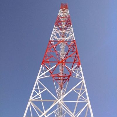 Самоподдерживающийся беспроводный телефон большой дальности телекоммуникационная стальная башня передатчик приемник GSM стальная решетка телекоммуникационная башня