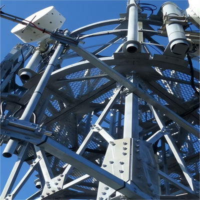 GB ANSI TIA-222-G Стандарт Q235 Q345 Телекоммуникационная антенна Башня 3 ноги 60м Радиомикроволновка
