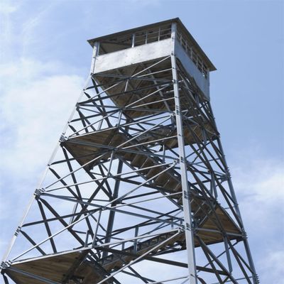 Предварительно изготовленная пожарная установка для борьбы с коррозией Башня для обучения охранникам Структура цилиндрической стальной трубы
