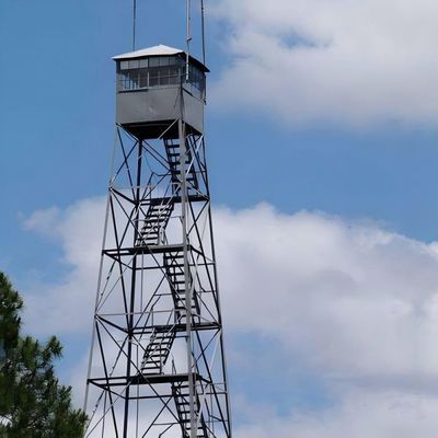Специализированная 4 Leg Fire Guard Tower Security Angle Steel Fire Protection Watching Tower Мониторинговая система