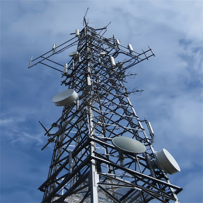 5-200M Оцинкованный угловой стальной стальной решетчатой башни Производители решетчатой телекоммуникационной башни