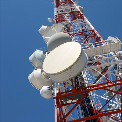 Телекоммуникации Wifi 4 Leg Tower Самоподдерживающаяся коммуникационная башня 36 -105 M
