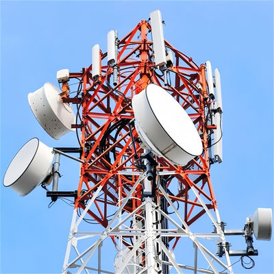 Телекоммуникации Wifi 4 Leg Tower Самоподдерживающаяся коммуникационная башня 36 -105 M