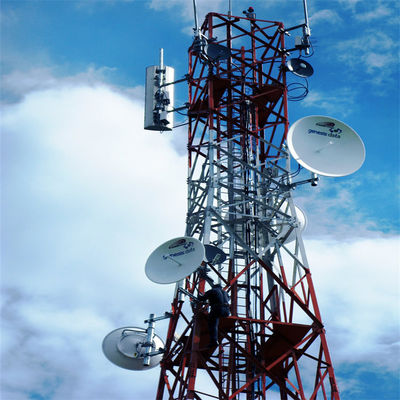 20м 40м 45м 50м Четырехногие стальные мачты GSM сотовые телекоммуникации BTS Антенна коммуникационная башня