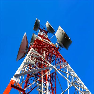 20м 40м 45м 50м Четырехногие стальные мачты GSM сотовые телекоммуникации BTS Антенна коммуникационная башня