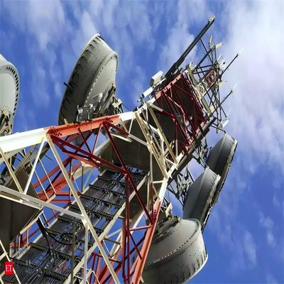4G беспроводное наружное телевидение сотовый телефон связи спутниковые микроволновые радио антенны решетчатая башня 4 ноги угловая башня