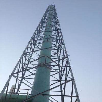 Самостоятельная решетчатая стальная микроволновая радио Wifi Телекоммуникации 4 ноги Угловая башня с ячейкой и решетчатая мачта Продажа