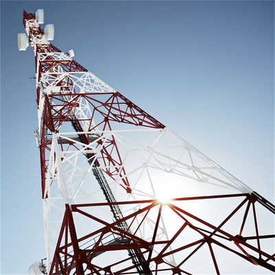 Wifi-передатчик Самоподдерживающаяся антенна Башня Солнечная энергия Стальная спутниковая 4 ноги Гальванизированная стальная башня