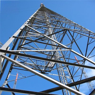 60м 4 Leg Galvanized Самостоятельная Антенна Башня Угол трансляции Микроволновое радио Высшая коммуникационная башня