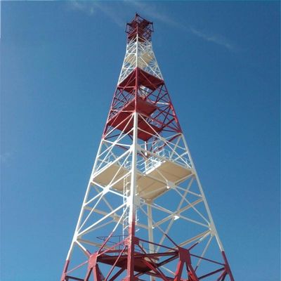 Стальная решетчатая башня телекоммуникации спутниковый телефон сотовый телефон сотовый сайт 4 ноги сотовая башня