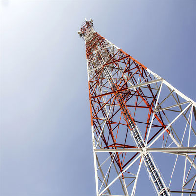 36м 4 Leg Steel Lattice Angular Mobile Communication Towers / Самоподдерживающаяся антенная мачта