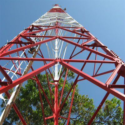 Беспроводная антенна 5G башня 4 ноги угол стальной железной самоподдерживающейся решетки башня