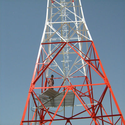 Беспроводная антенна 5G башня 4 ноги угол стальной железной самоподдерживающейся решетки башня