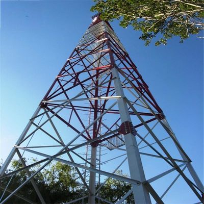 60 градусов угол 4 ноги угловая самоподдерживающаяся решетчатая башня стальная коммуникационная башня