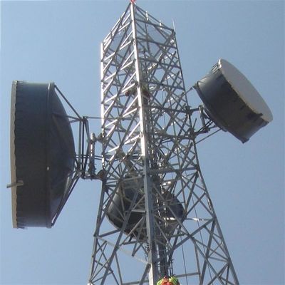 72м 4 Leg Steel Lattice Angular Mobile Telecom Tower ASTM A36 A572 Gr50 Стены из стальной решетки угловая вышка мобильных телекоммуникаций