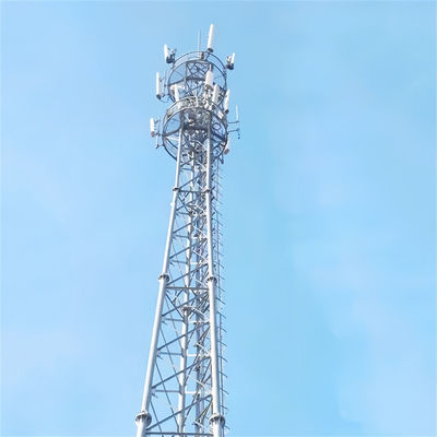 Самоподдерживающийся горяче-погруженный оцинкованный цифровой телевизионный приемник сотовый радиотелеком Wifi антенна треугольная стальная мачта башня