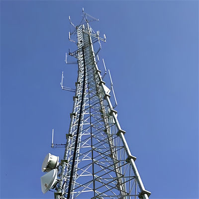 30м трубки Wifi 3 ноги трубчатая стальная башня решетка бесшовный мачта микроволновая связь антенна башня