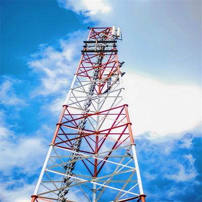 15M 20M 30M 45M 50M 3/4 Legged Tubular Communications Антенна мачты угловая стальная башня