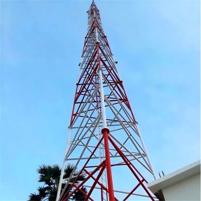 15M 20M 30M 45M 50M 3/4 Legged Tubular Communications Антенна мачты угловая стальная башня