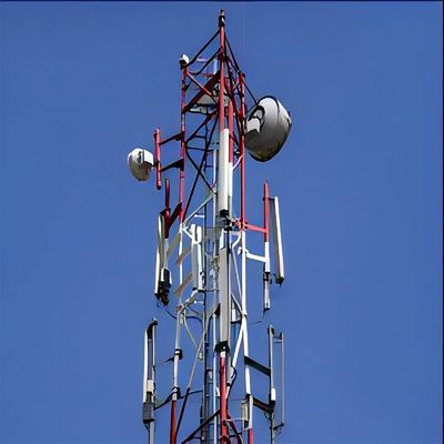 Стальная решетка 5G Wifi Телекоммуникации Тюбулярная антенна Башня 3 ноги